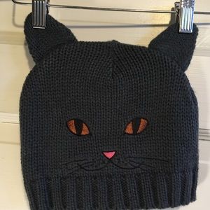 Kitty knit cap hat